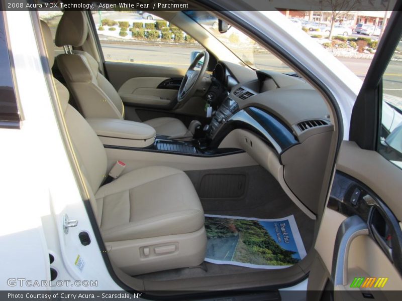 Aspen White Pearl / Parchment 2008 Acura MDX Technology