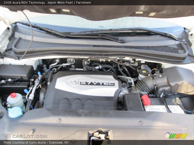 Aspen White Pearl / Parchment 2008 Acura MDX Technology