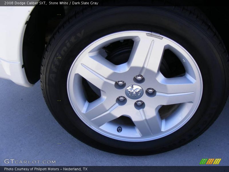 Stone White / Dark Slate Gray 2008 Dodge Caliber SXT