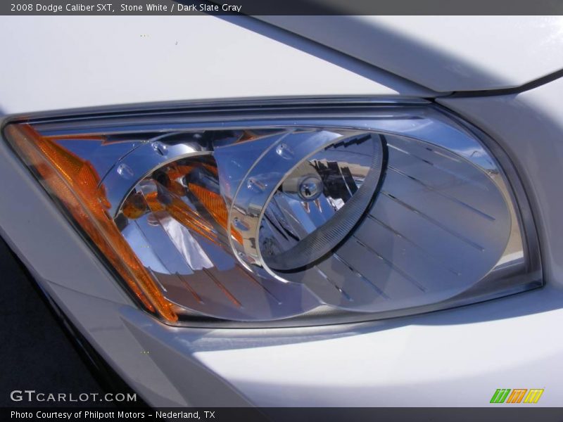 Stone White / Dark Slate Gray 2008 Dodge Caliber SXT
