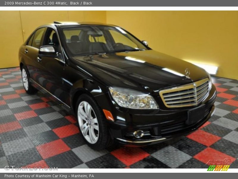 Black / Black 2009 Mercedes-Benz C 300 4Matic