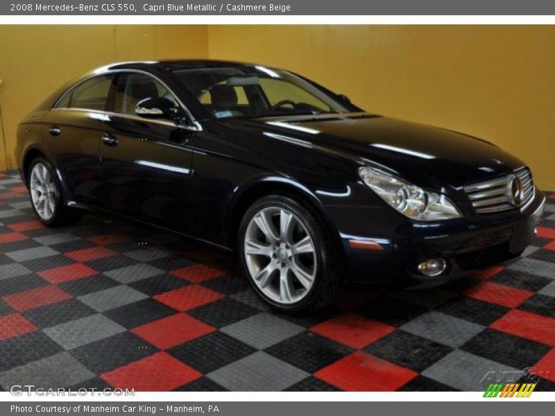 Capri Blue Metallic / Cashmere Beige 2008 Mercedes-Benz CLS 550