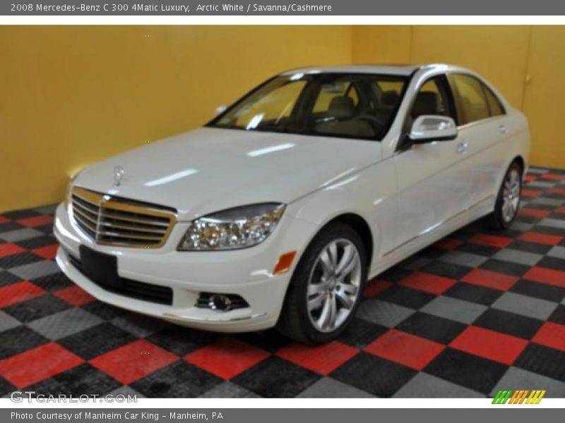 Arctic White / Savanna/Cashmere 2008 Mercedes-Benz C 300 4Matic Luxury