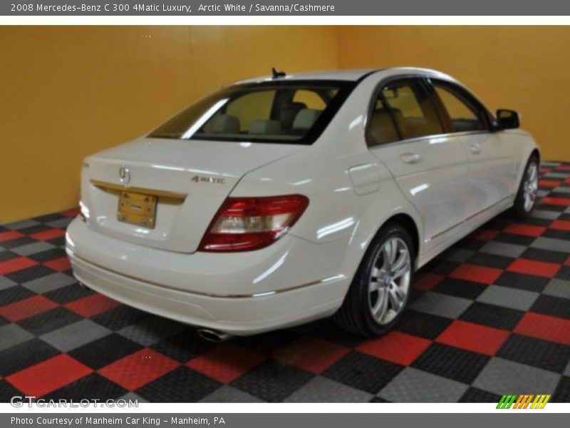 Arctic White / Savanna/Cashmere 2008 Mercedes-Benz C 300 4Matic Luxury