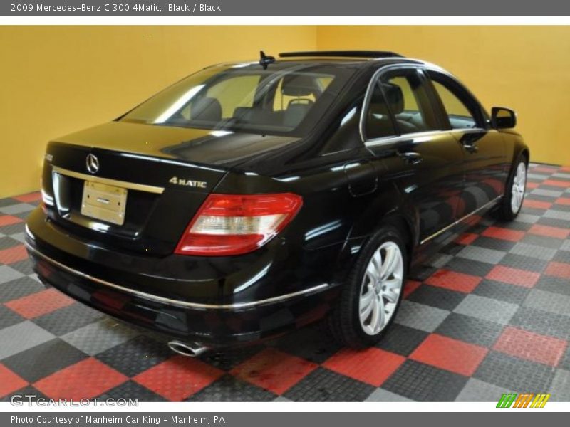 Black / Black 2009 Mercedes-Benz C 300 4Matic