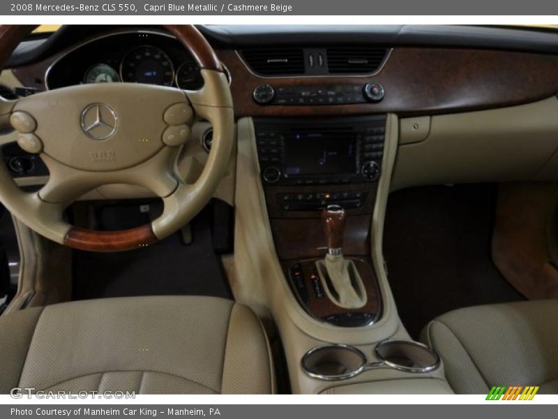 Capri Blue Metallic / Cashmere Beige 2008 Mercedes-Benz CLS 550
