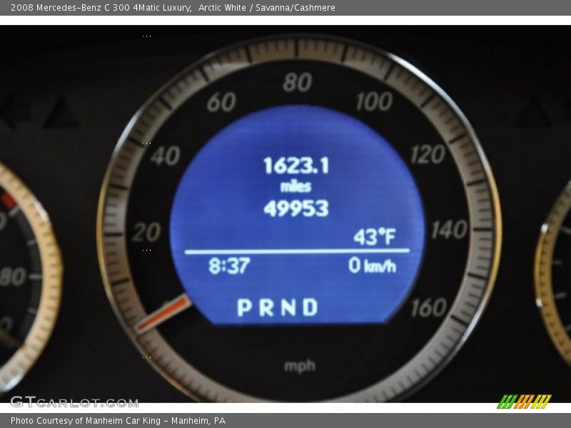 Arctic White / Savanna/Cashmere 2008 Mercedes-Benz C 300 4Matic Luxury