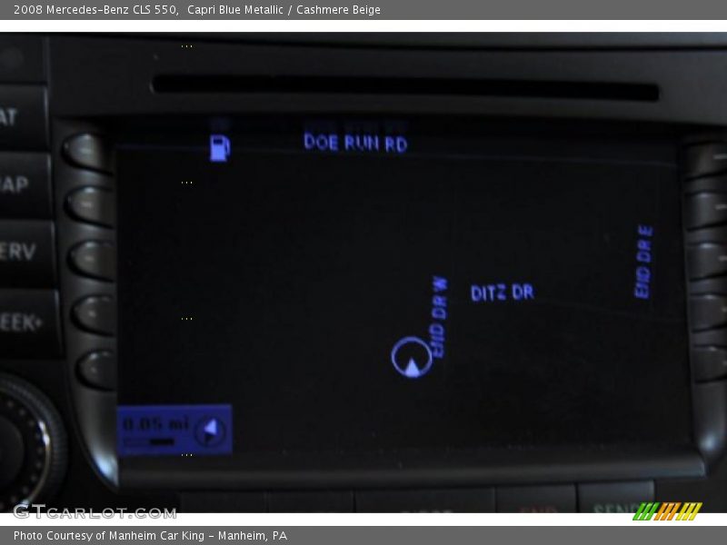 Capri Blue Metallic / Cashmere Beige 2008 Mercedes-Benz CLS 550