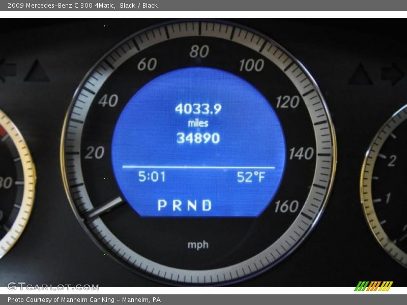 Black / Black 2009 Mercedes-Benz C 300 4Matic