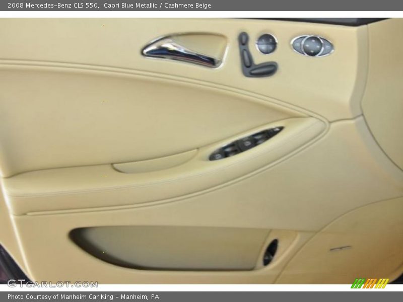 Capri Blue Metallic / Cashmere Beige 2008 Mercedes-Benz CLS 550