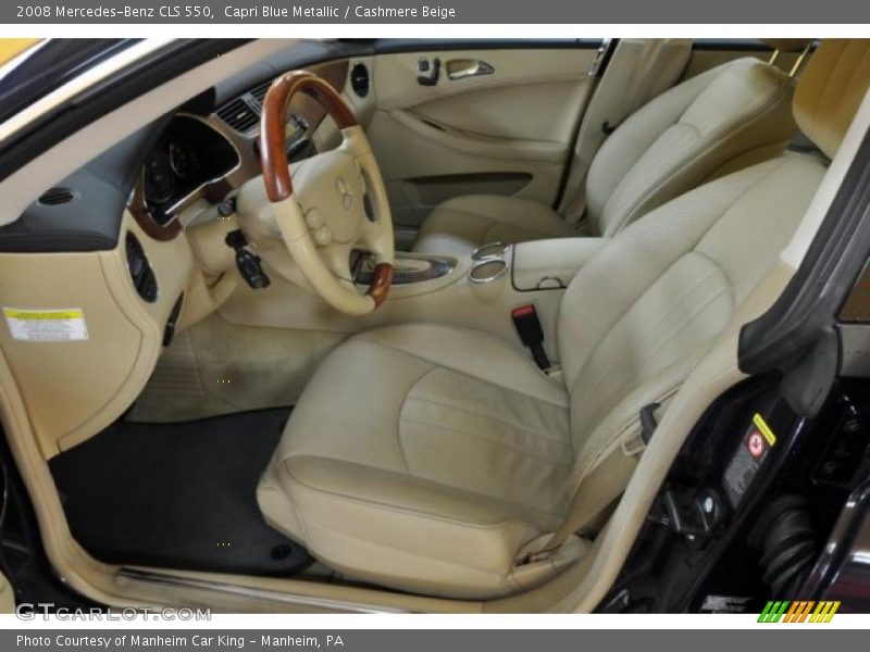 Capri Blue Metallic / Cashmere Beige 2008 Mercedes-Benz CLS 550
