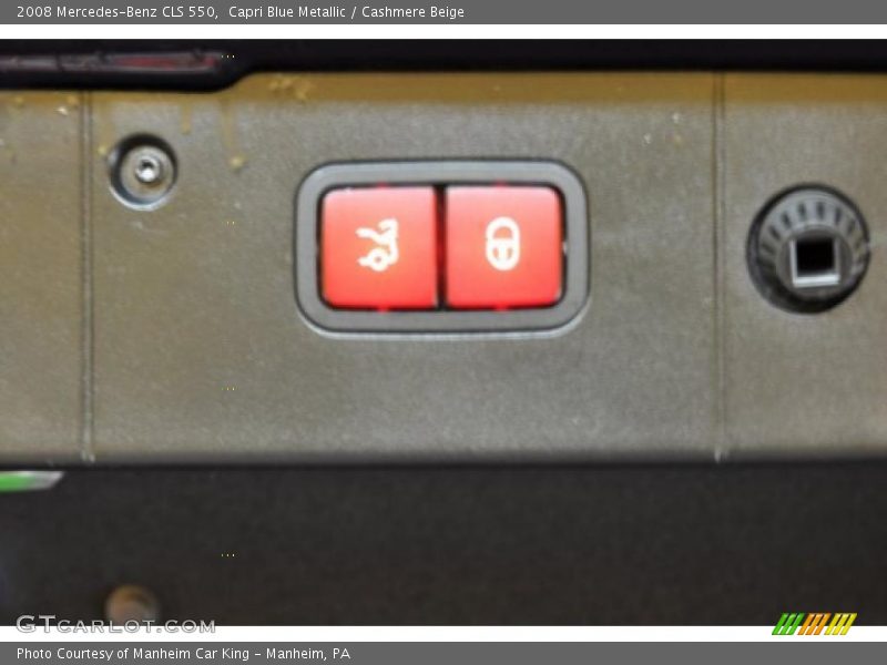 Capri Blue Metallic / Cashmere Beige 2008 Mercedes-Benz CLS 550