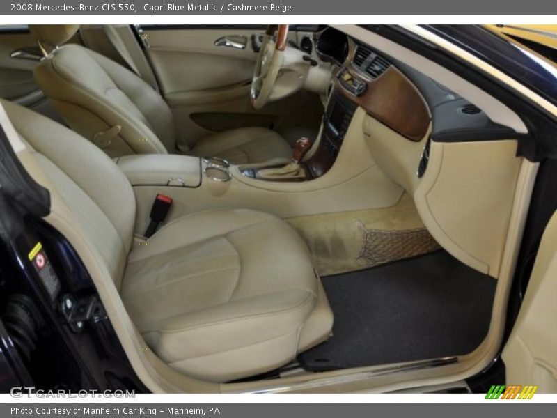 Capri Blue Metallic / Cashmere Beige 2008 Mercedes-Benz CLS 550
