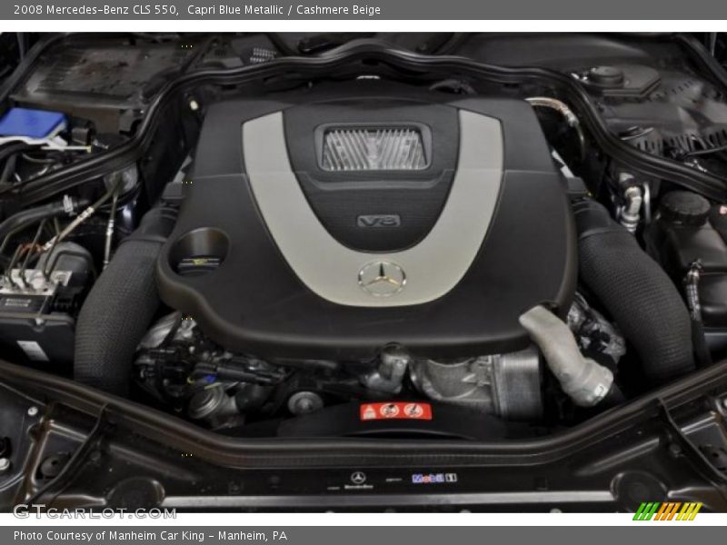 Capri Blue Metallic / Cashmere Beige 2008 Mercedes-Benz CLS 550