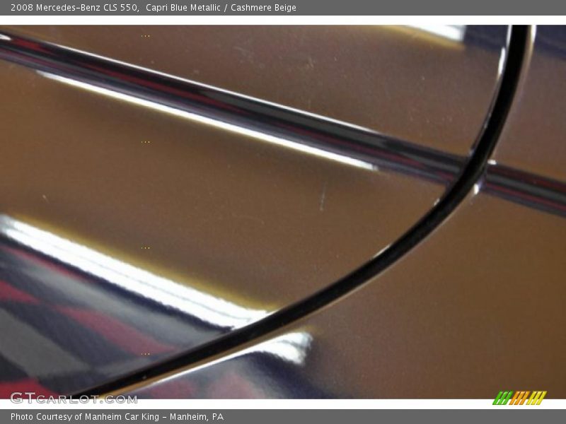 Capri Blue Metallic / Cashmere Beige 2008 Mercedes-Benz CLS 550