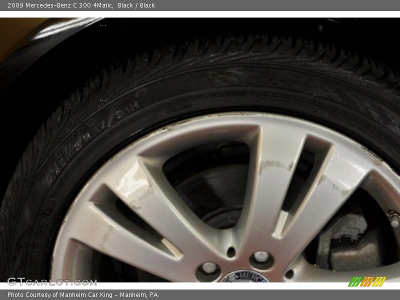 Black / Black 2009 Mercedes-Benz C 300 4Matic