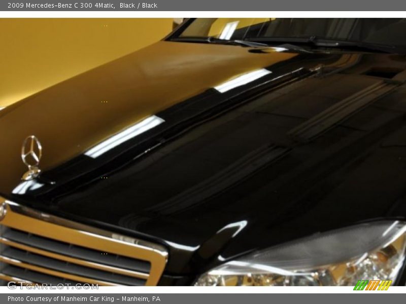 Black / Black 2009 Mercedes-Benz C 300 4Matic