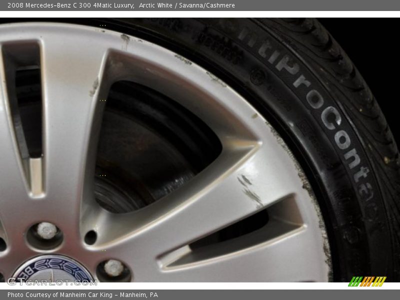 Arctic White / Savanna/Cashmere 2008 Mercedes-Benz C 300 4Matic Luxury