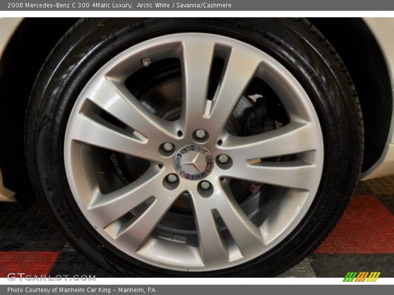 Arctic White / Savanna/Cashmere 2008 Mercedes-Benz C 300 4Matic Luxury