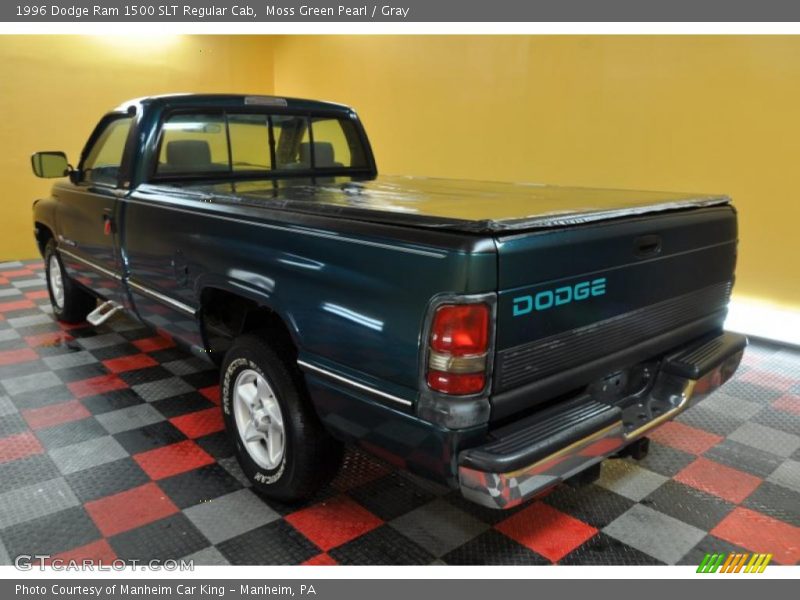 Moss Green Pearl / Gray 1996 Dodge Ram 1500 SLT Regular Cab
