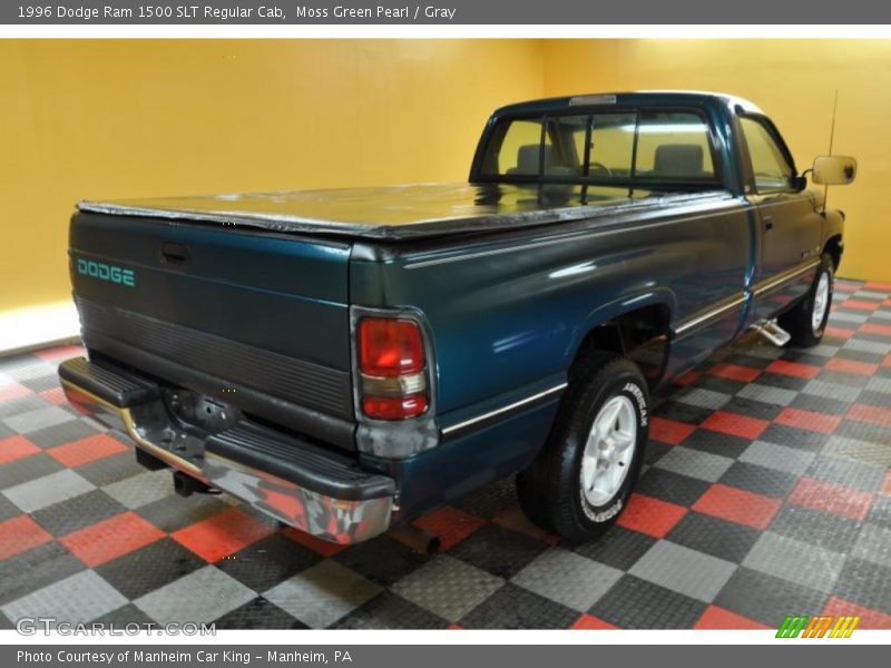 Moss Green Pearl / Gray 1996 Dodge Ram 1500 SLT Regular Cab