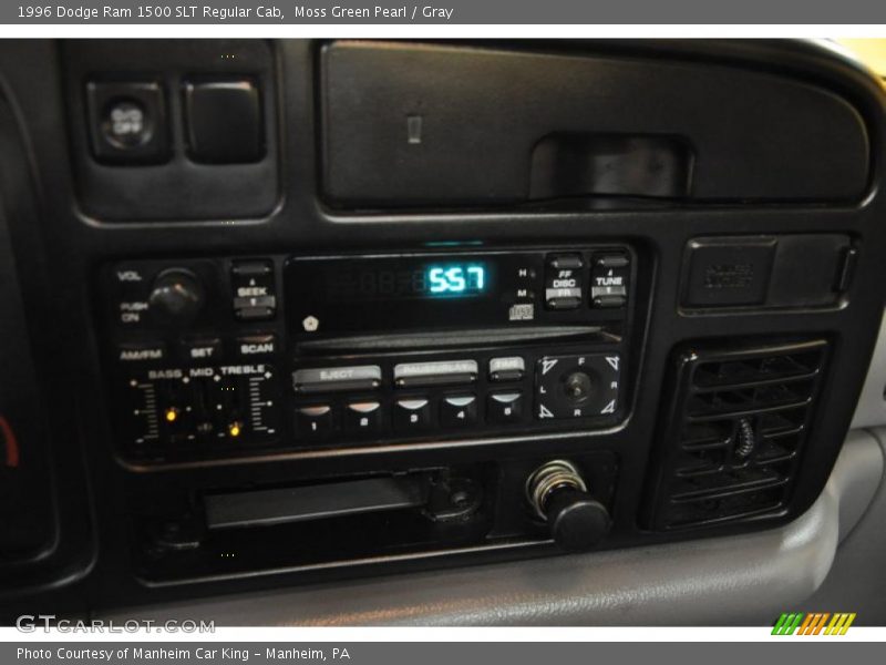Moss Green Pearl / Gray 1996 Dodge Ram 1500 SLT Regular Cab