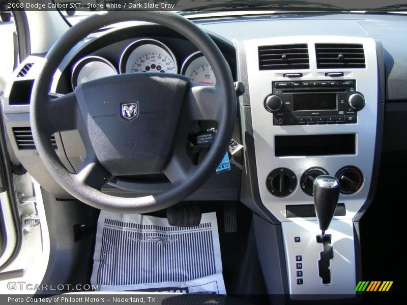 Stone White / Dark Slate Gray 2008 Dodge Caliber SXT