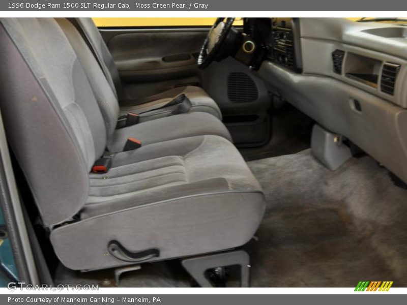 Moss Green Pearl / Gray 1996 Dodge Ram 1500 SLT Regular Cab