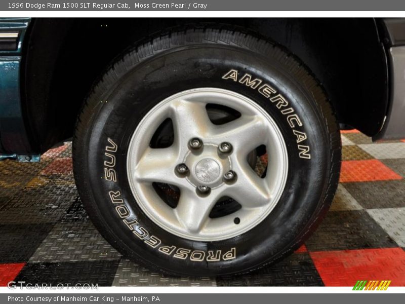 Moss Green Pearl / Gray 1996 Dodge Ram 1500 SLT Regular Cab