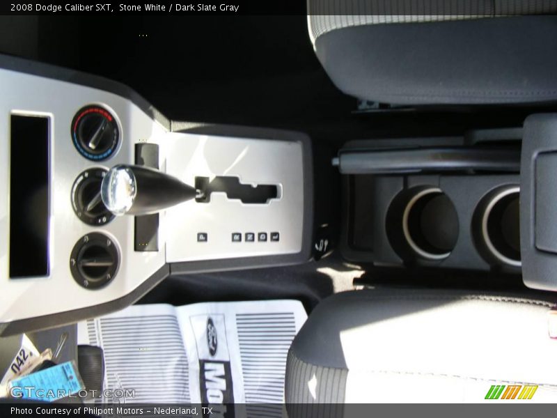 Stone White / Dark Slate Gray 2008 Dodge Caliber SXT