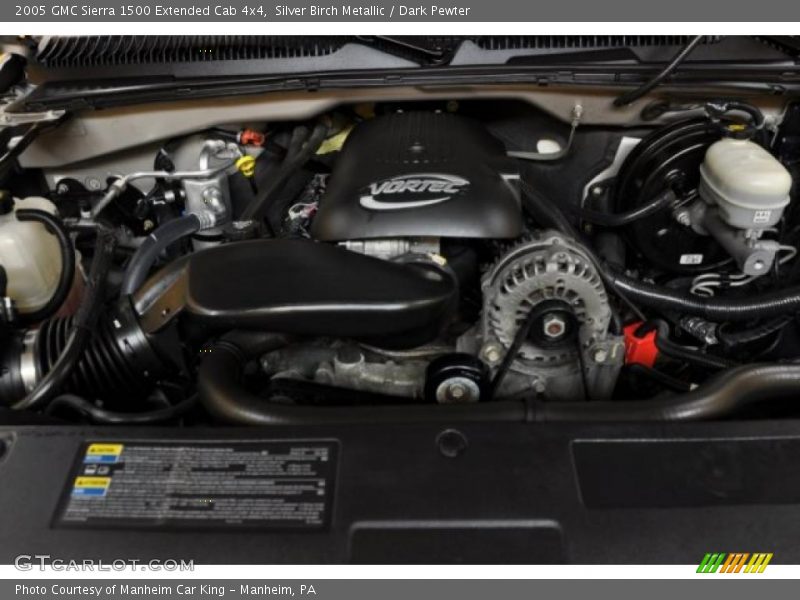 Silver Birch Metallic / Dark Pewter 2005 GMC Sierra 1500 Extended Cab 4x4