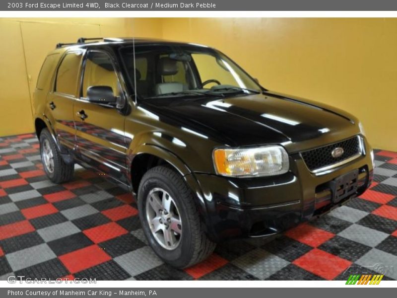 Black Clearcoat / Medium Dark Pebble 2003 Ford Escape Limited 4WD