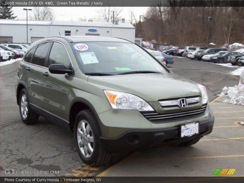 Green Tea Metallic / Ivory 2008 Honda CR-V EX 4WD