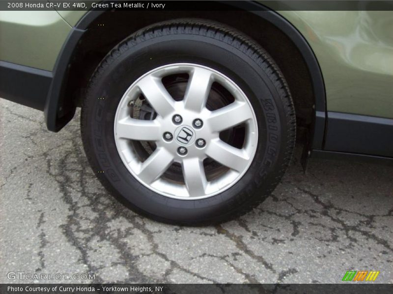 Green Tea Metallic / Ivory 2008 Honda CR-V EX 4WD
