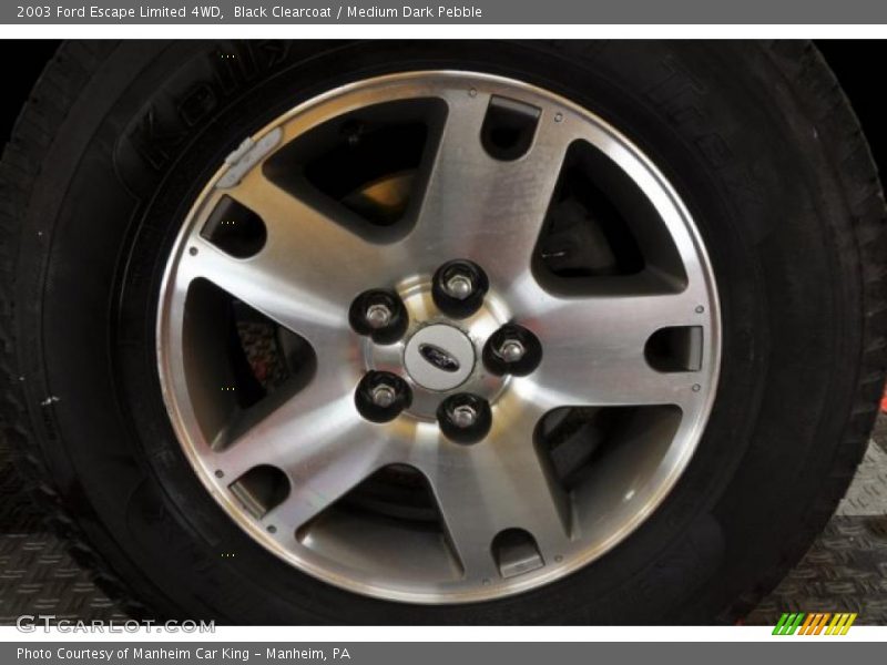 Black Clearcoat / Medium Dark Pebble 2003 Ford Escape Limited 4WD