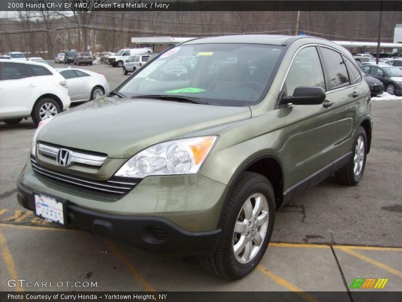 Green Tea Metallic / Ivory 2008 Honda CR-V EX 4WD