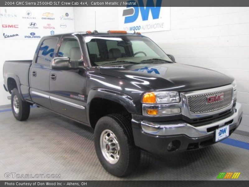 Carbon Metallic / Neutral 2004 GMC Sierra 2500HD SLT Crew Cab 4x4