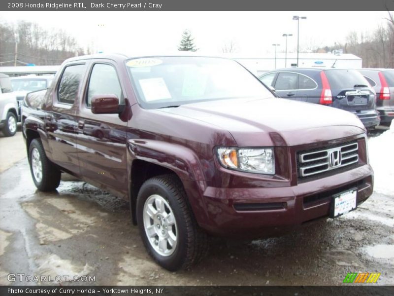 Dark Cherry Pearl / Gray 2008 Honda Ridgeline RTL