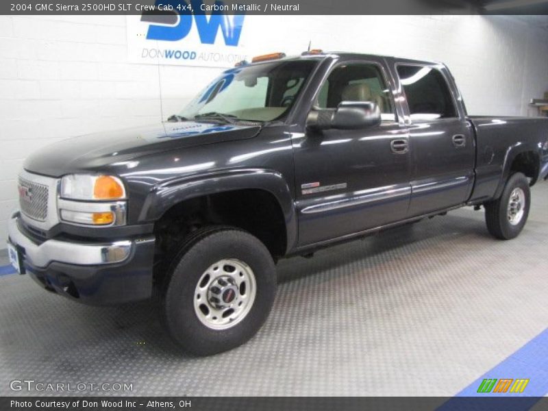 Carbon Metallic / Neutral 2004 GMC Sierra 2500HD SLT Crew Cab 4x4