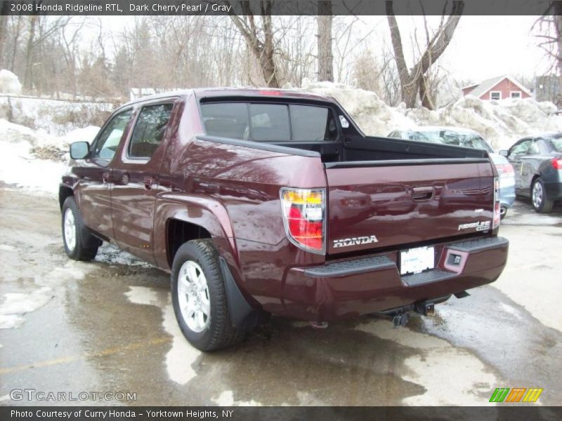 Dark Cherry Pearl / Gray 2008 Honda Ridgeline RTL