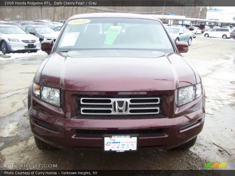 Dark Cherry Pearl / Gray 2008 Honda Ridgeline RTL