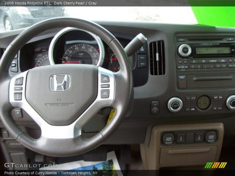 Dark Cherry Pearl / Gray 2008 Honda Ridgeline RTL
