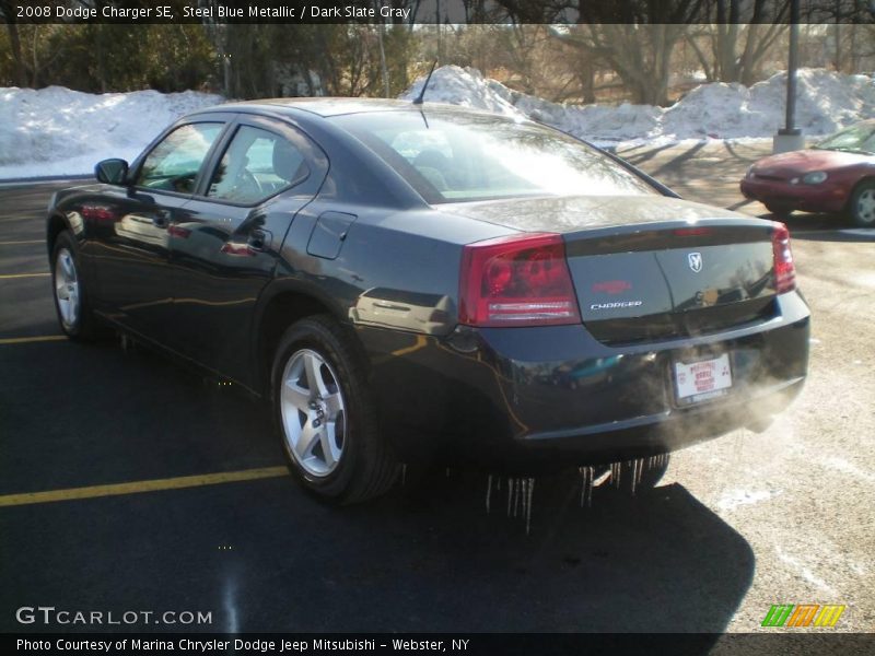 Steel Blue Metallic / Dark Slate Gray 2008 Dodge Charger SE