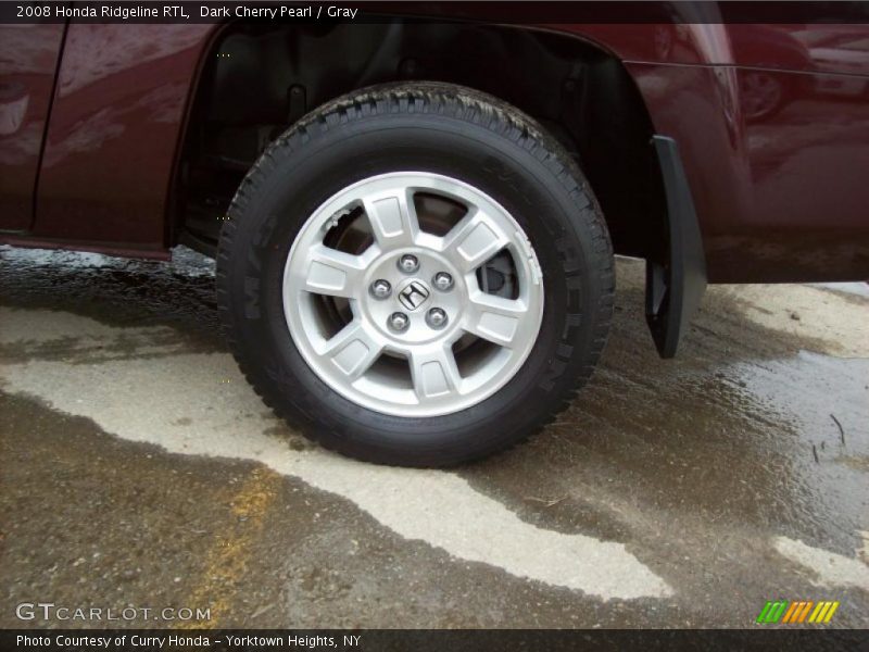 Dark Cherry Pearl / Gray 2008 Honda Ridgeline RTL