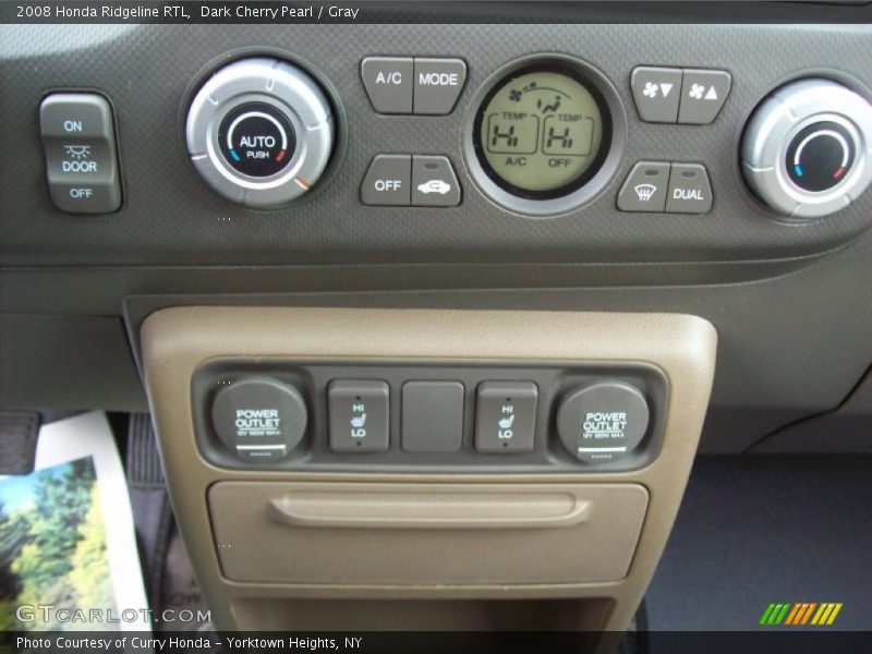 Dark Cherry Pearl / Gray 2008 Honda Ridgeline RTL