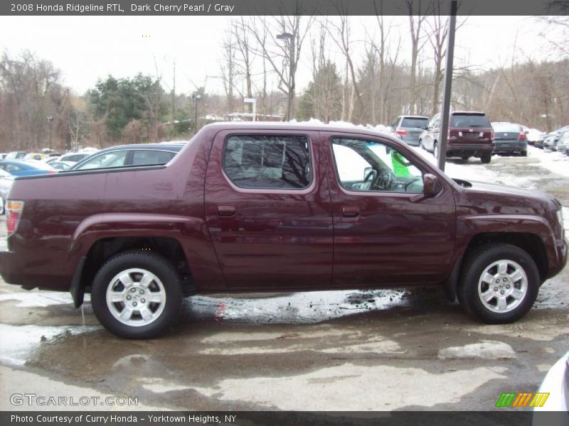 Dark Cherry Pearl / Gray 2008 Honda Ridgeline RTL