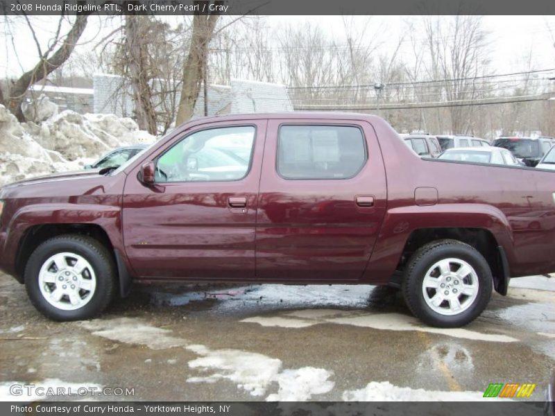 Dark Cherry Pearl / Gray 2008 Honda Ridgeline RTL