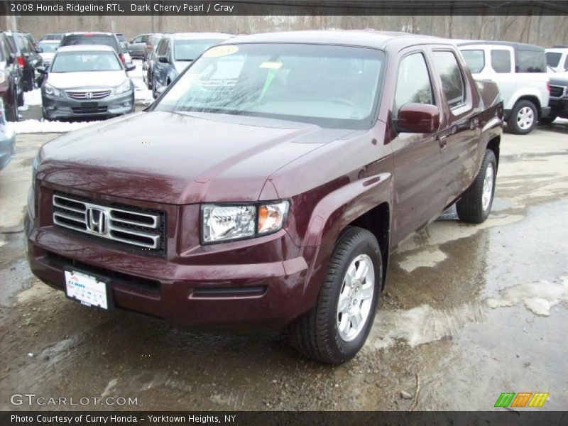 Dark Cherry Pearl / Gray 2008 Honda Ridgeline RTL