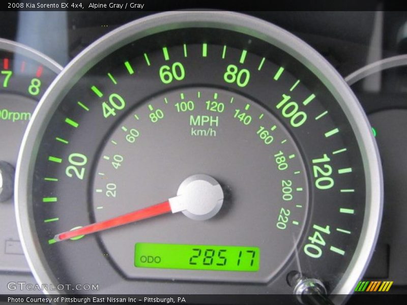 Alpine Gray / Gray 2008 Kia Sorento EX 4x4