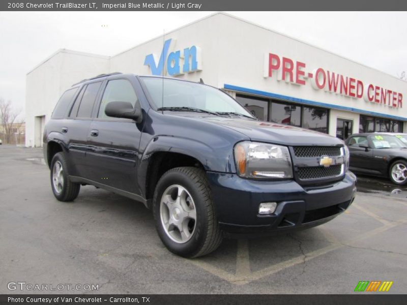 Imperial Blue Metallic / Light Gray 2008 Chevrolet TrailBlazer LT